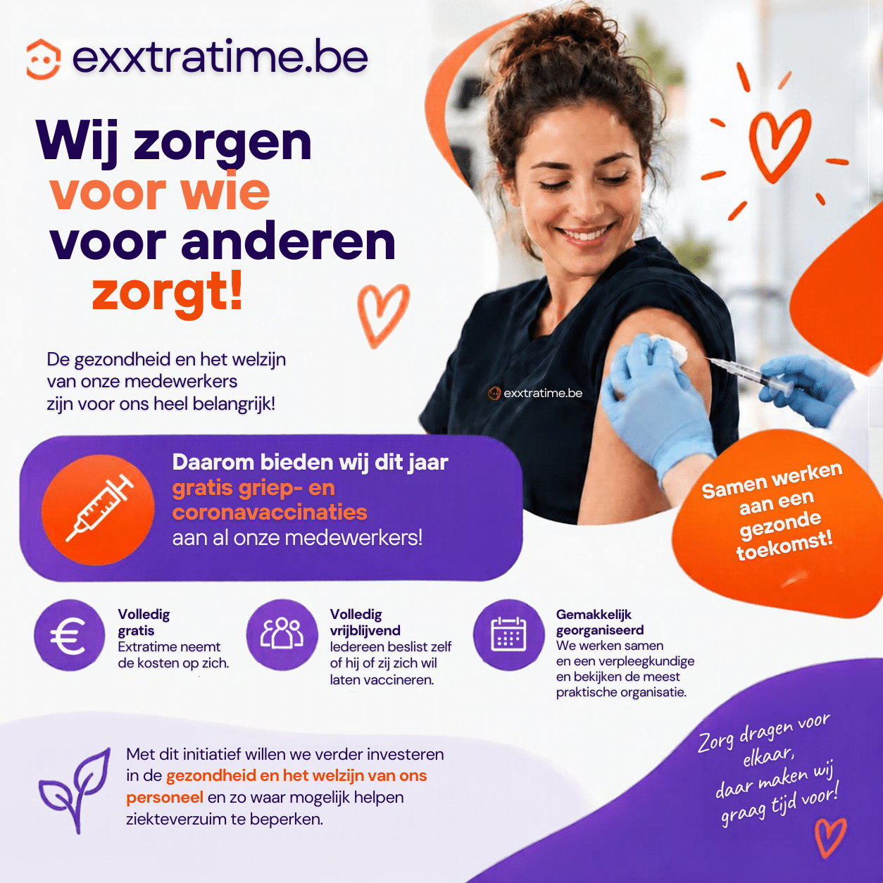 Wij zorgen voor wie voor anderen zorgt !